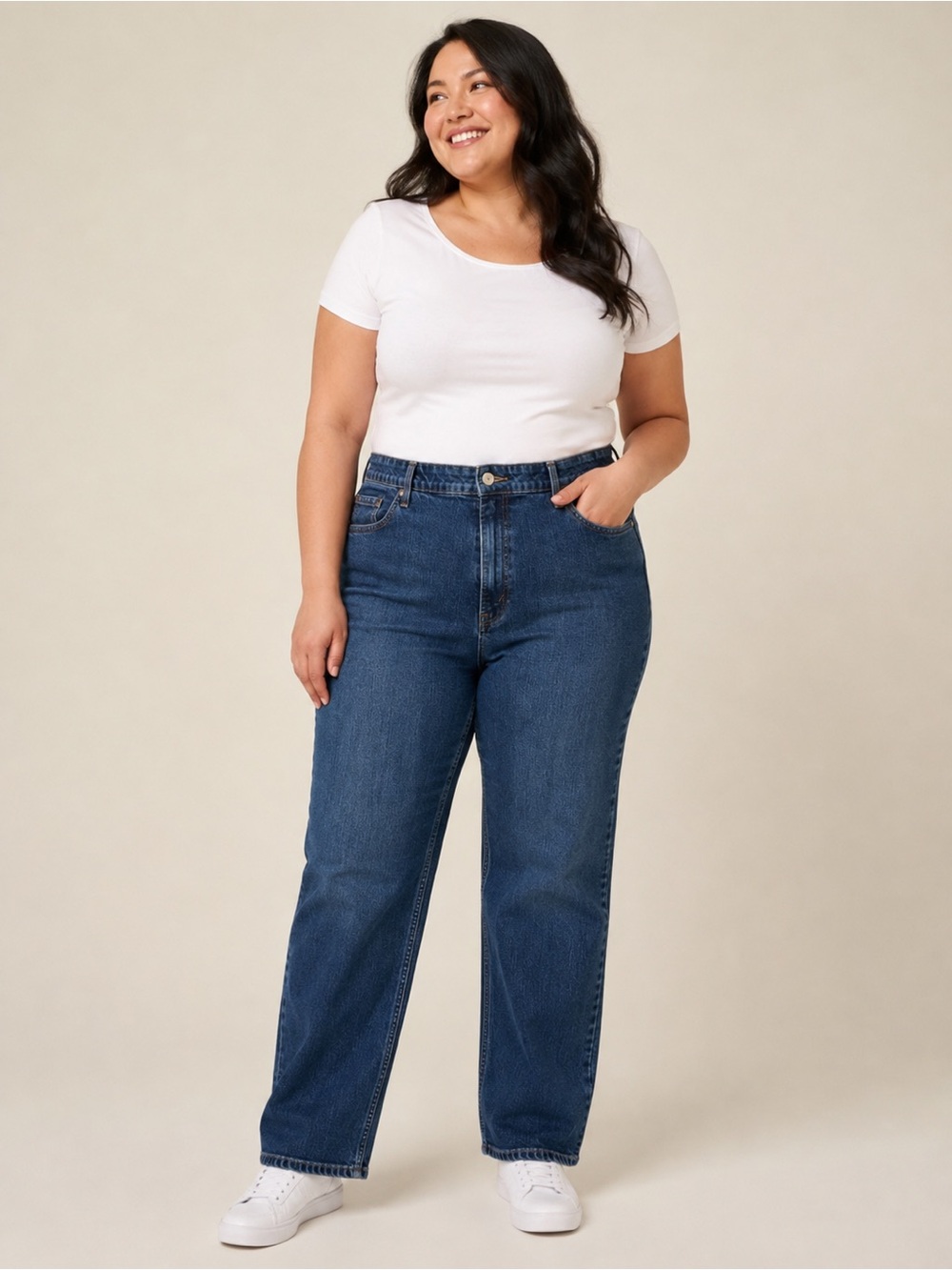 Levi Strauss Stretch Mid Rise Bootcut VTG Jeans Women Size 18 Mid Wash Blue